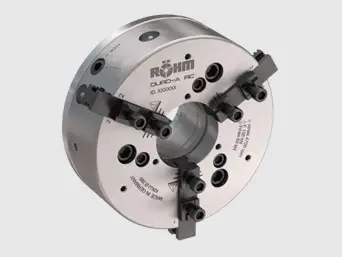 Power chucks with quick jaw change system